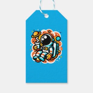 Astronaut's Space Coffee Moment Gift Tags