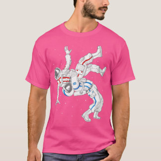 Astronauts Wrestling Jiu-Jitsu Judo Martial Arts W T-Shirt