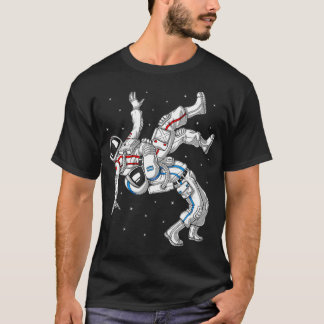 Astronauts Wrestling JiuJitsu Judo Martial Arts Wr T-Shirt