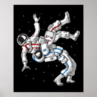 Astronauts Wrestling