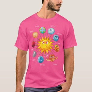 Astronomer Outer Space Science Cute Planets Astron T-Shirt