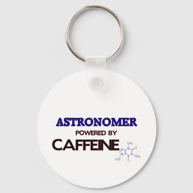 Astronomer Powered by caffeine Key Ring (Front)