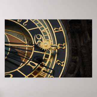 Astronomical Clock in Prague, Czech Republic Poster