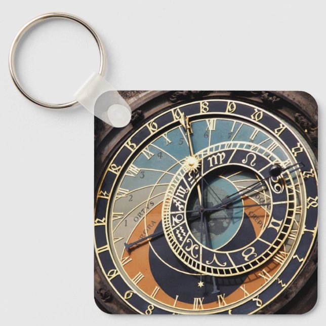 Astronomical Clock In Praque Key Ring (Front)