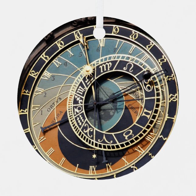 Astronomical Clock In Praque Metal Tree Decoration (Front)
