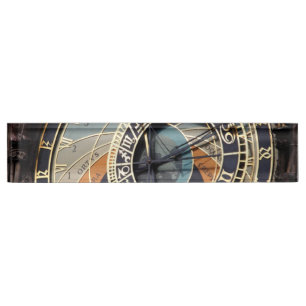 Astronomical Clock In Praque  Nameplate