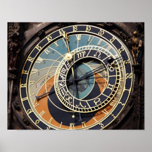 Astronomical Clock In Praque Poster