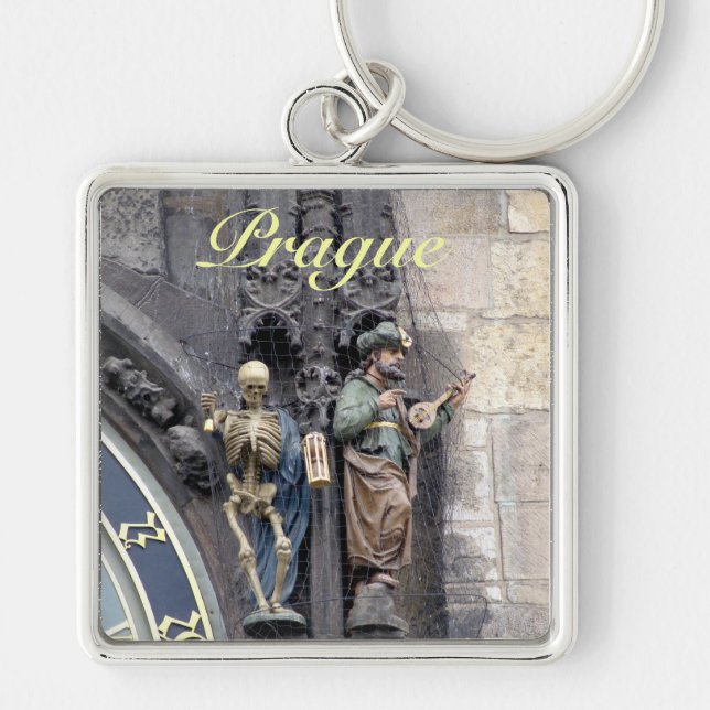 Astronomical Clock or Prague Orloj Key Ring (Front)