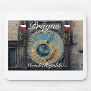 Astronomical clock Prague Orlog Czech Republic Mouse Pad