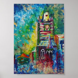 Astronomical clock tower - Prague Print