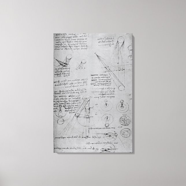 Astronomical diagrams, from the Codex Canvas Print (Front)