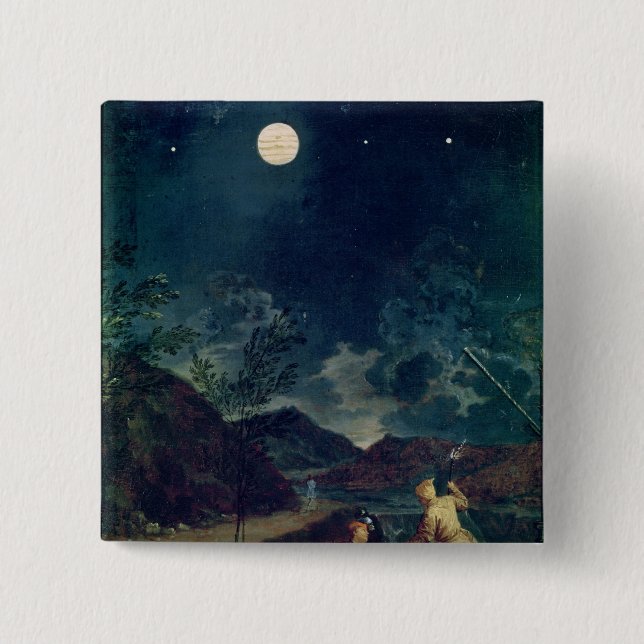 Astronomical Observations 15 Cm Square Badge (Front)