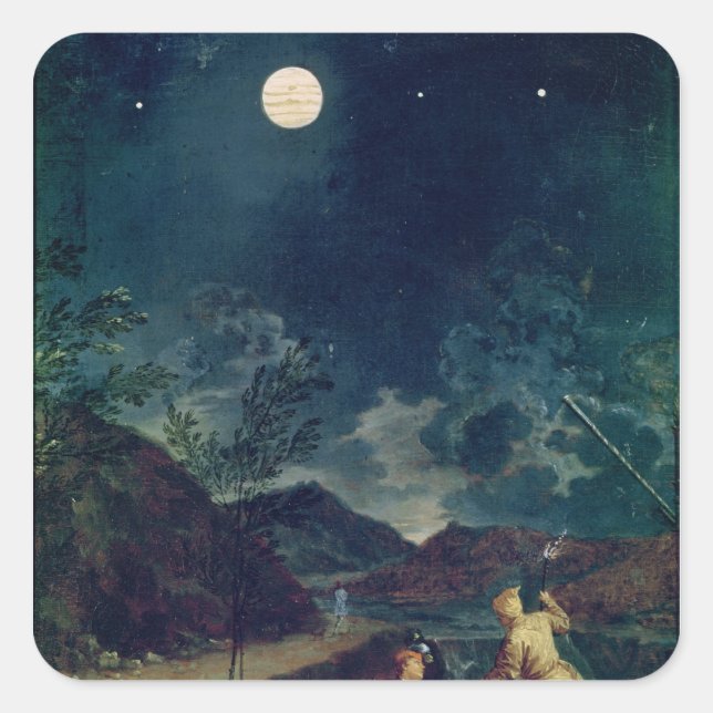 Astronomical Observations Square Sticker (Front)