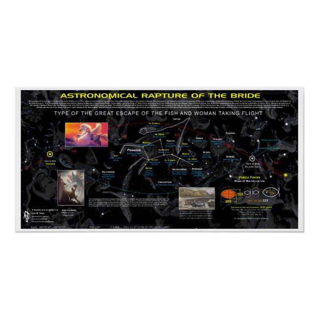 Astronomical Rapture of Pegasus Poster (Front)