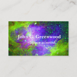 Astronomy and space science professional business card
