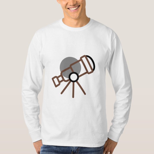 Astronomy Big Telescopes T-Shirt (Front)