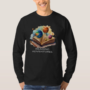 Astronomy Books Reading Passion For Universe Plan T-Shirt