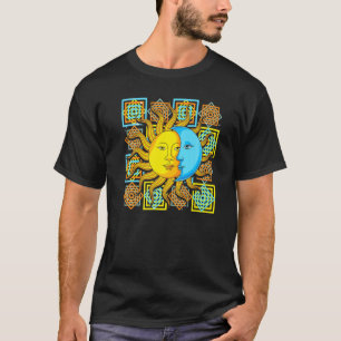 Astronomy Celestial Bodies Crescent Moon Sun Astro T-Shirt