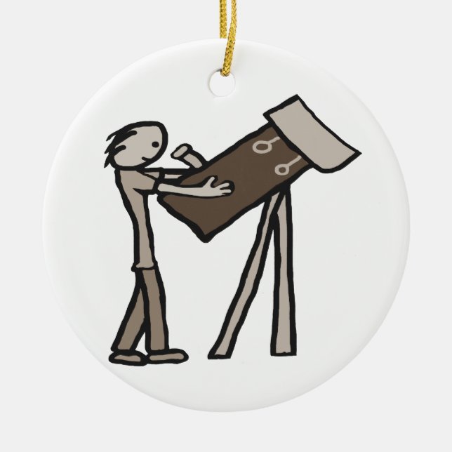 Astronomy Ceramic Tree Decoration (Front)