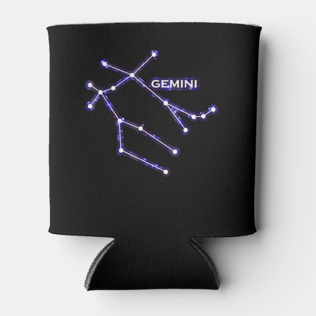 Astronomy Constellation - Astrology Zodiac Gemini Can Cooler (Front)