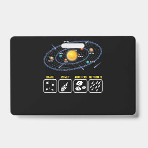 Astronomy Geek Galaxy Science Outer Space Solar Sy ID Badge