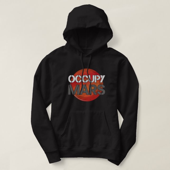 Astronomy Lover Occupy Mars Terraform Space Explor Hoodie (Design Front)