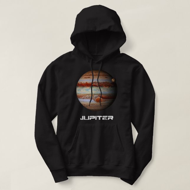 Astronomy Lover Planet Jupiter Astronomy Solar Sys Hoodie (Design Front)