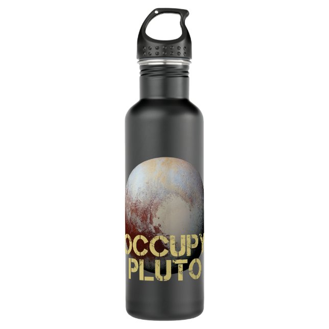 Astronomy Lover Pluto Planet Solar System Astronom 710 Ml Water Bottle (Front)