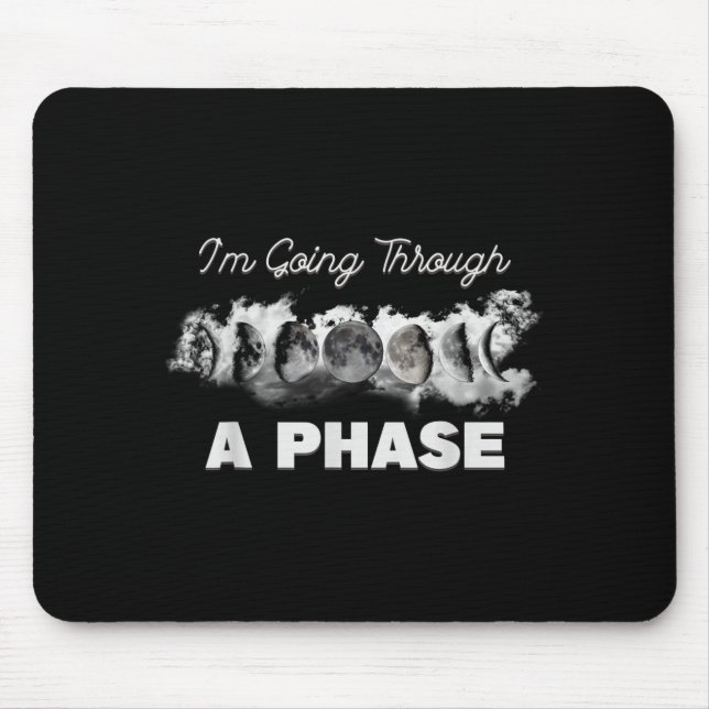 Astronomy lunar eclipse going through a phase moon mouse pad (Front)
