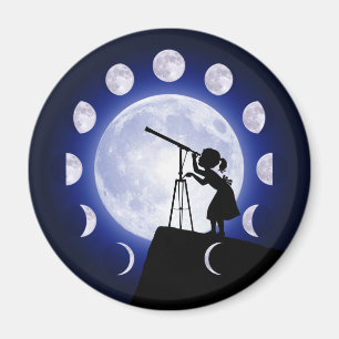 Astronomy Moon Phase Magnet