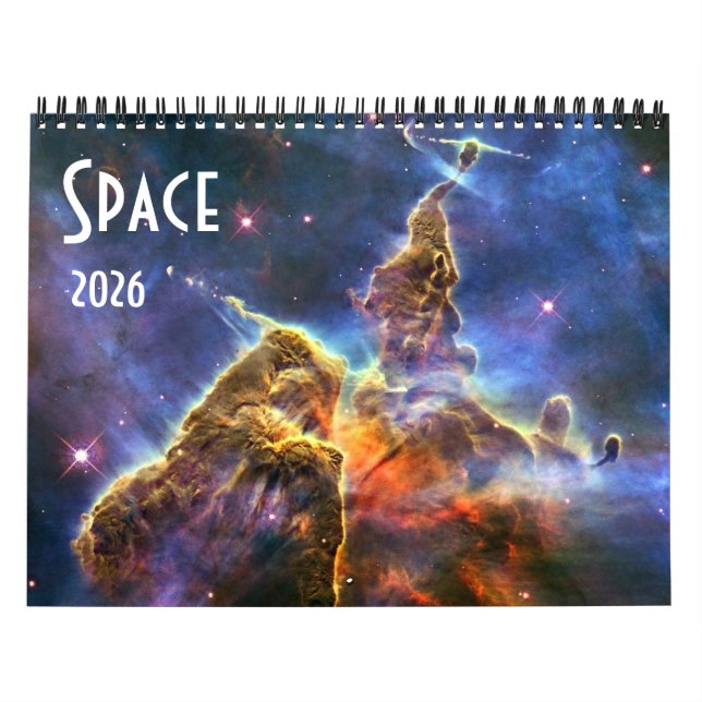 Astronomy NASA Space Universe Galaxy 2026 Sky Calendar (Cover)
