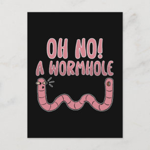 Astronomy Oh No A Wormhole Space Stars Universe Holiday Postcard