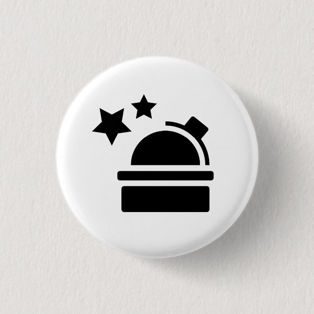 Astronomy Pictogram Button (Front)
