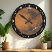 Astronomy & Planet Mars Clock, Hubble / Space