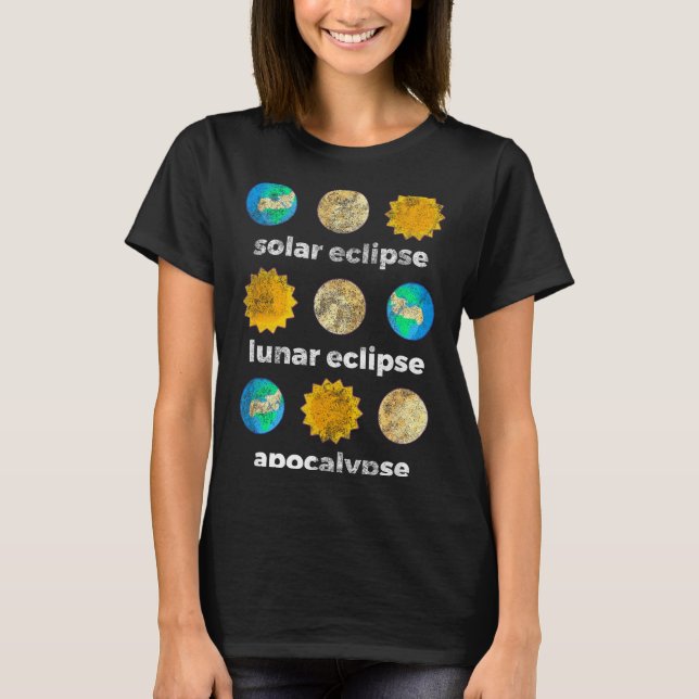 Astronomy science solar eclipse lunar eclipseAstro T-Shirt (Front)