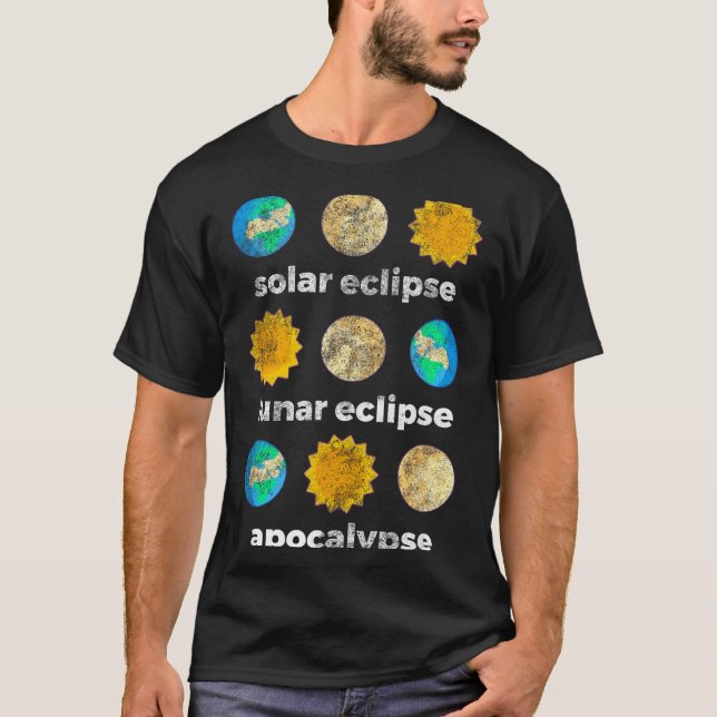 Astronomy science solar eclipse lunar eclipseAstro T-Shirt (Front)