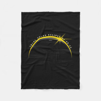 Astronomy solar eclipse april 2024 moon watch Astr Fleece Blanket