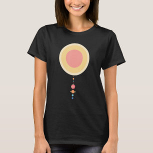 Astronomy Space Geeks Scale Model Solar System Pla T-Shirt