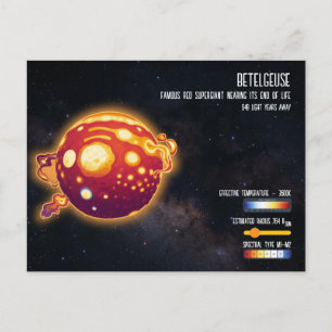 Astronomy Star Betelgeuse Space Science Design Postcard