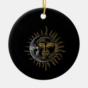 Astronomy Stars Sun Moon Planets Astronaut Ceramic Tree Decoration
