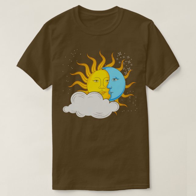 Astronomy Sun Celestial Bodies Moon Lover Astrolog T-Shirt (Design Front)
