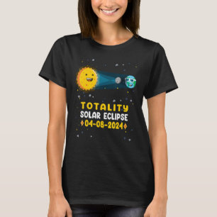Astronomy Total Solar Eclipse 2024 Totality 04 08 T-Shirt