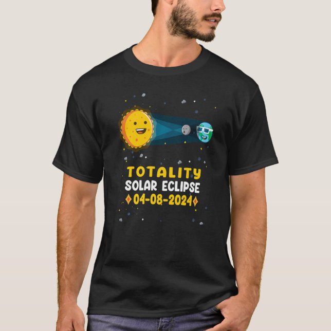 Astronomy  Total Solar Eclipse 2024 Totality 04 08 T-Shirt (Front)
