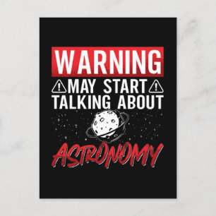 Astronomy Warning May Start Stars Universe Space Holiday Postcard