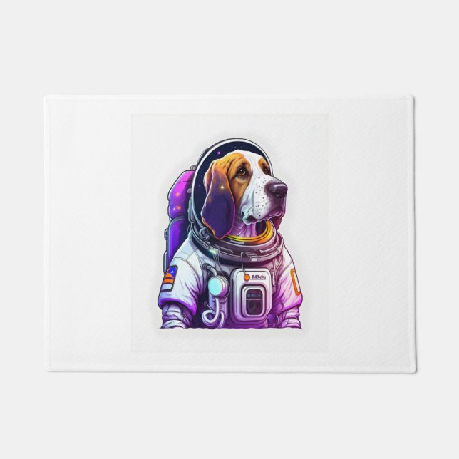 Astronout Dog Mascot  Doormat (Front)