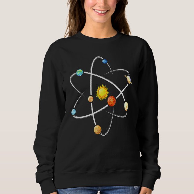 Astrophysicis Planets Newtons Cradle Sweatshirt (Front)