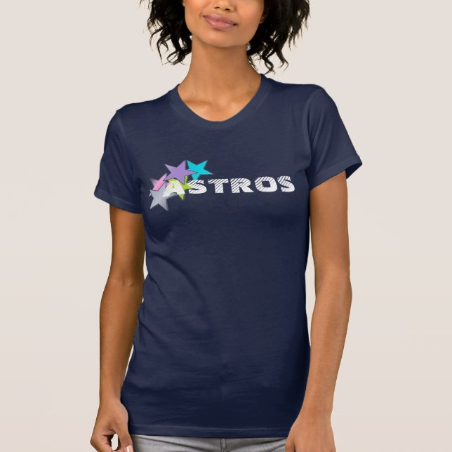 Astros Coloured Stars T-Shirt (Front)