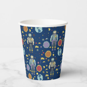 Astrounaut Space Man Colourful Paper Cups