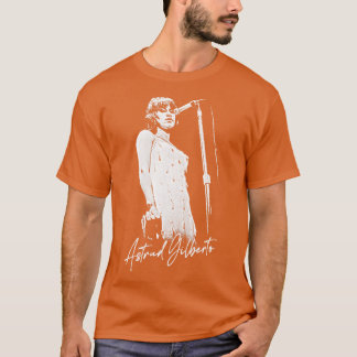 Astrud Gilberto Retro Original Fan Design T-Shirt