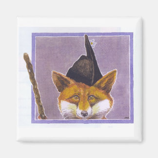 Asturian Fox Magnet Square